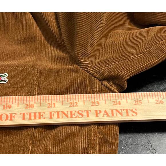 Vintage Lacoste Tan Corduroy Blazer | Dark Academia|Old Money, Preppy 90s|  XL - Picture 5 of 9